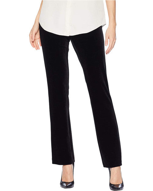 Long Velvet Pull-On Pants - Black Velvet 8