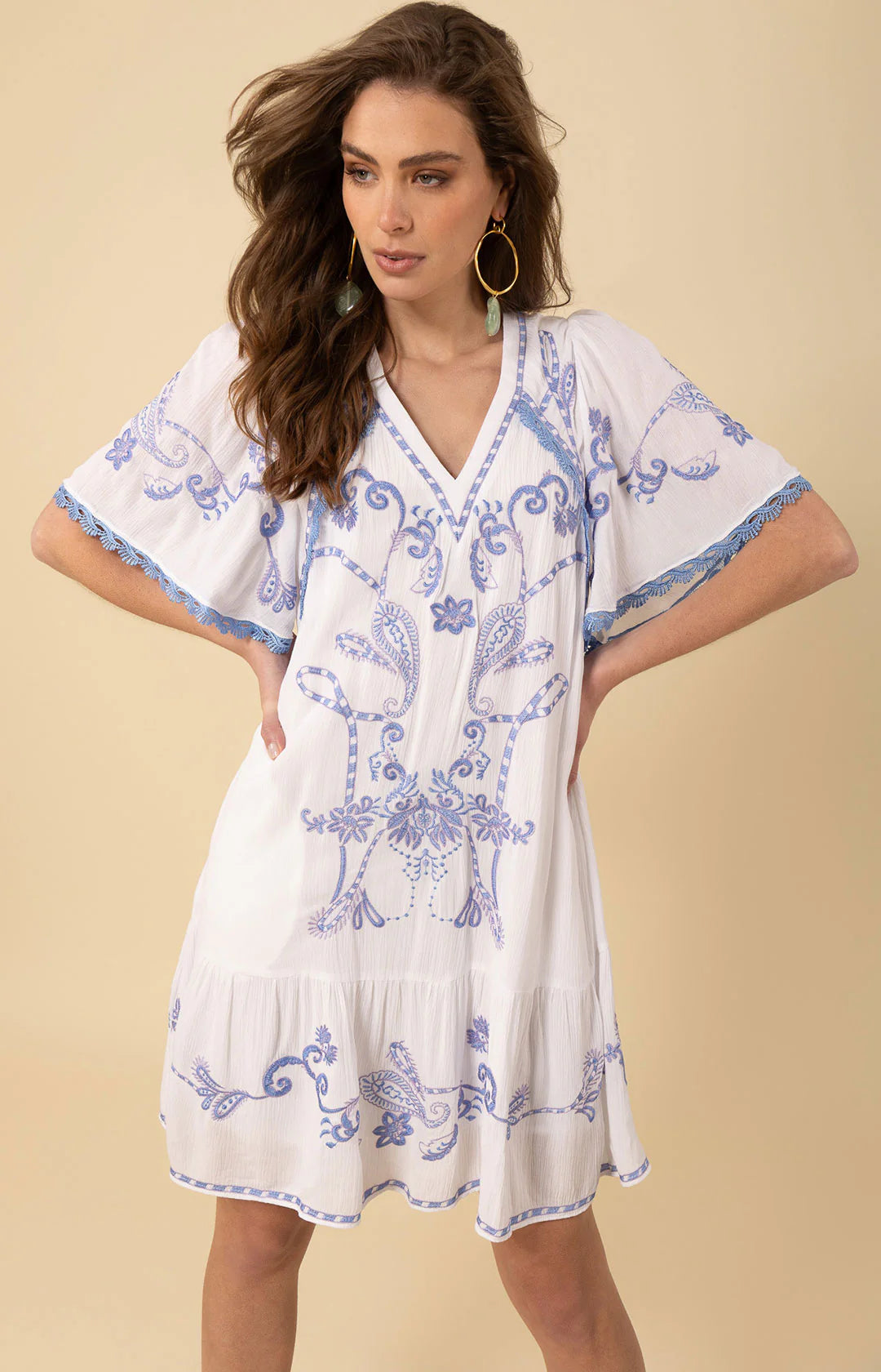 Lennox Embroidered Dress