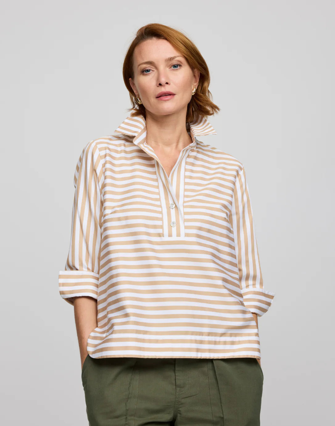 Aileen 3/4 Sleeve Stripe