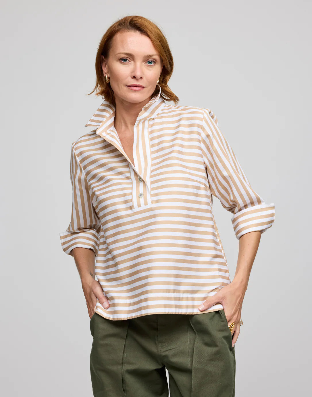 Aileen 3/4 Sleeve Stripe