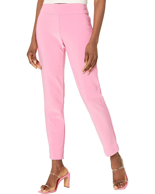 Microfiber Skinny Pull-On Dress Pants - Bubblegum