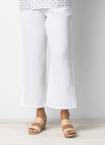 Double Cloth Easy Crop Pant
