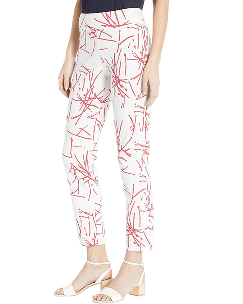 Pull-On Ankle Pants - Watermelon Firecracker