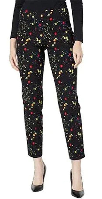 Pull-On Ankle Pants - Splatter