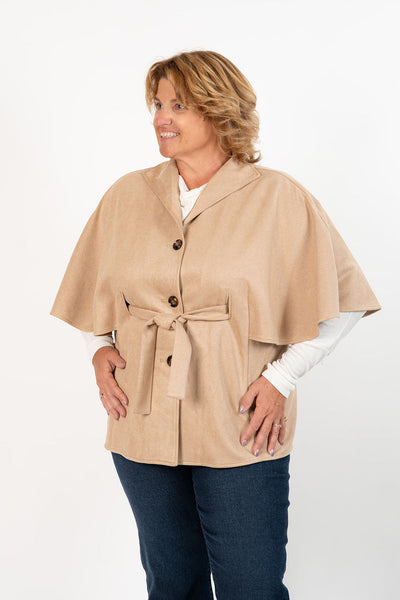 Belted Button Front Jacket