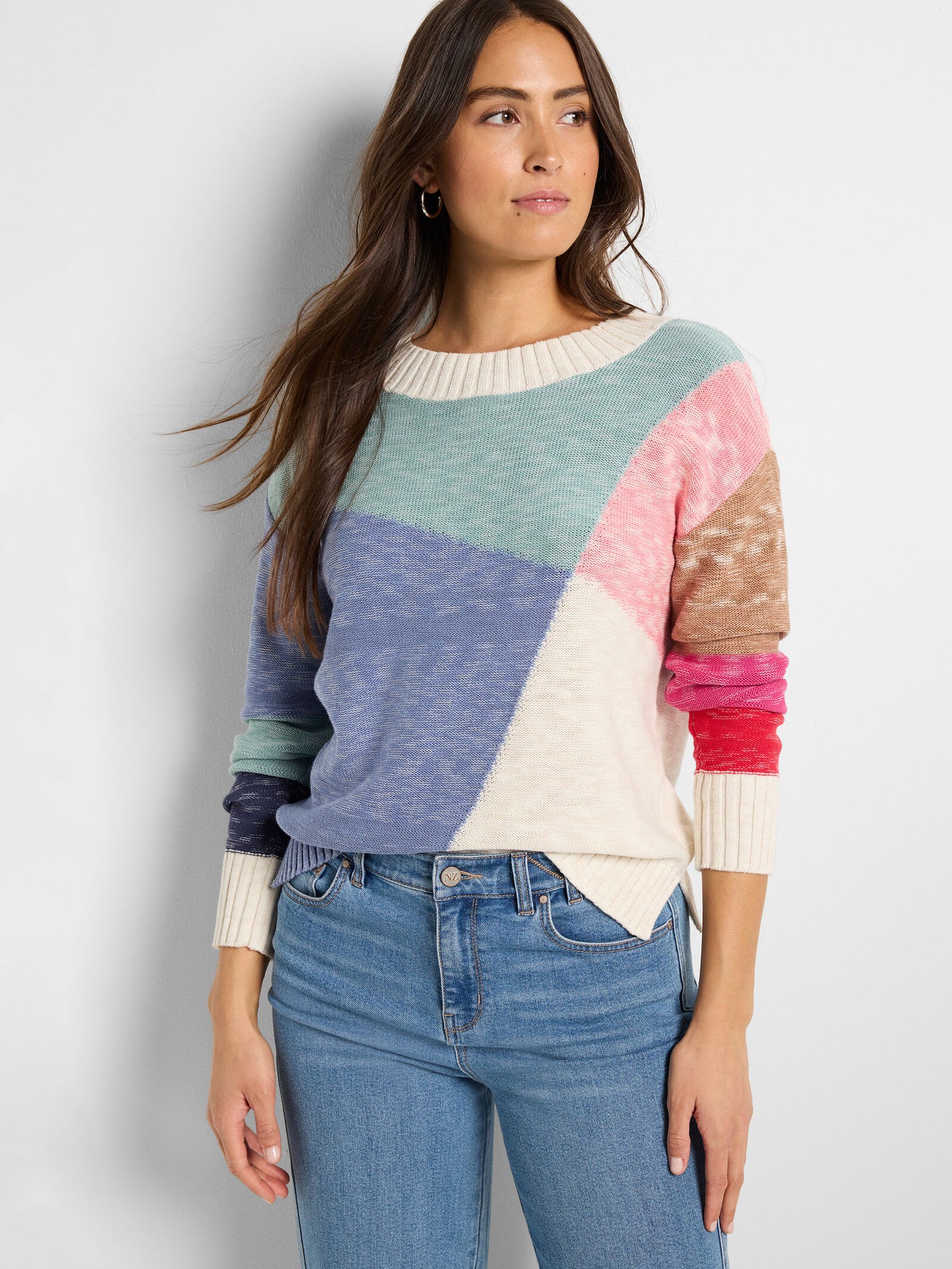 Color Crossing Sweater