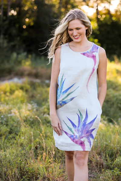 Crew Neck Dress Bird of Paradise Blue