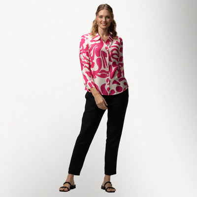 Digital Print – Abstract Print Long Sleeve Button Down Shirt
