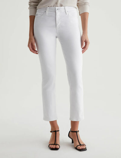 Mari Crop Mid-Rise Slim Straight Jeans