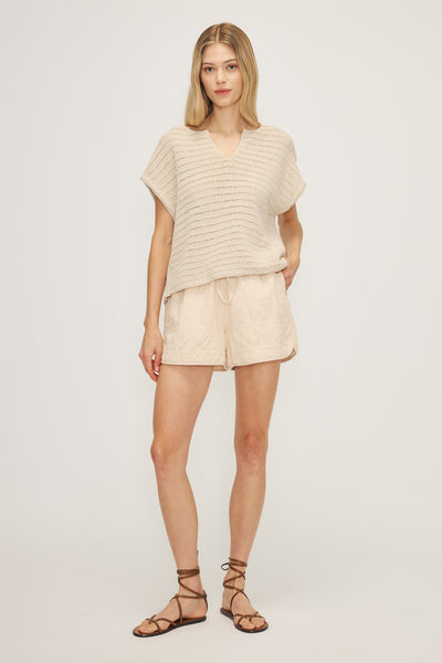 Harlan Open-Knit V-Neck