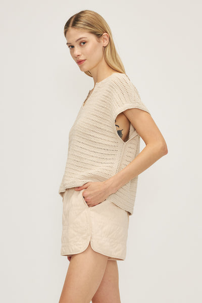 Harlan Open-Knit V-Neck