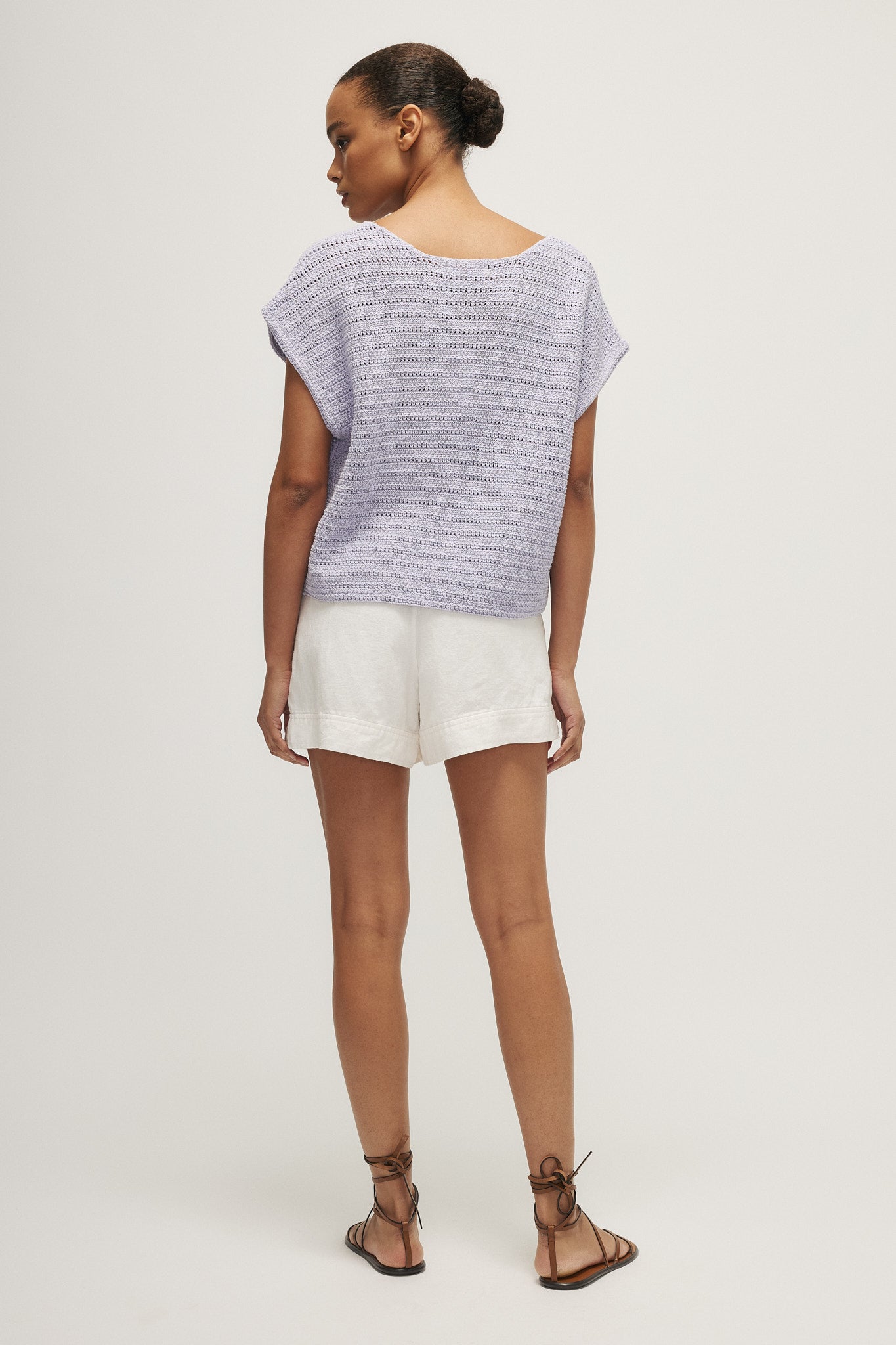 Harlan Open-Knit V-Neck