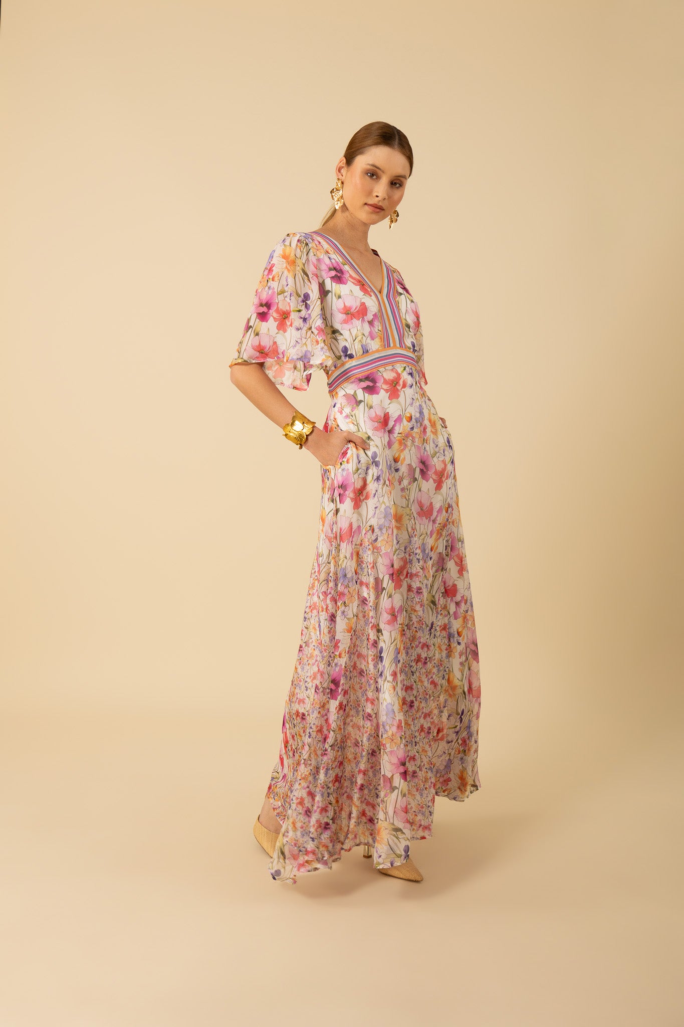 Mariam Chiffon Maxi Dress