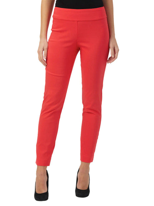 Pull-On Ankle Pants - Tomato