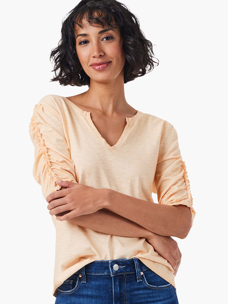 Ruched Elbow Sleeve