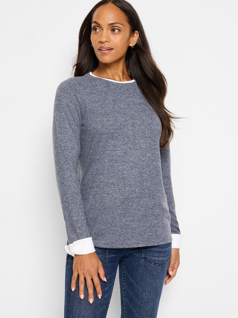 NZT Cozy Cuffed Double Layer Top