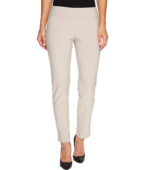 Microfiber Skinny Pull-On Dress Pants - Sand