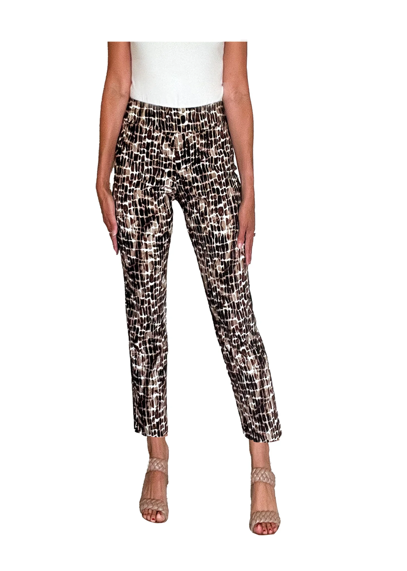 Pull On Pant - Brown Reptile