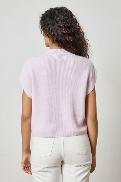 Wide Trim V-Neck Sweater