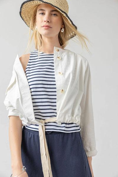 Drawstring Waist Jacket