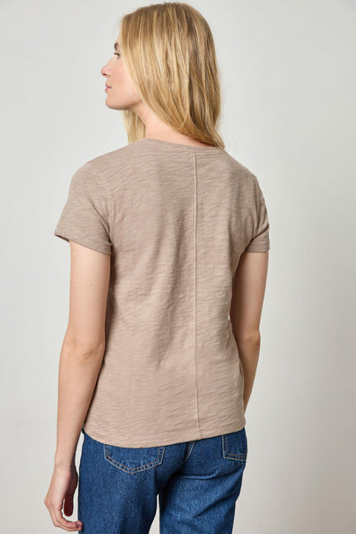 Short Sleeve Back Seam Crewneck