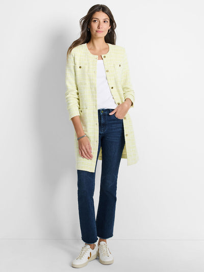 Textured Knit Statement Jacket