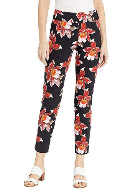 Pull-On Ankle Pants - Black Orchid