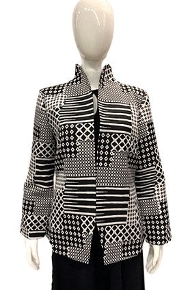 Geometric Print Jacket