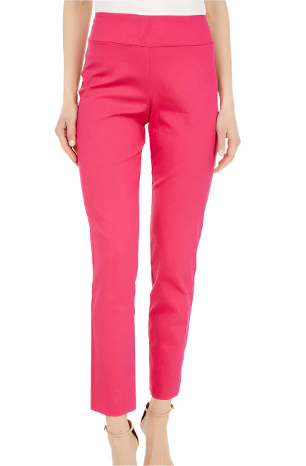 Pull-On Denim Ankle Pants - Pink