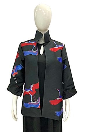 Crane Print Jacket