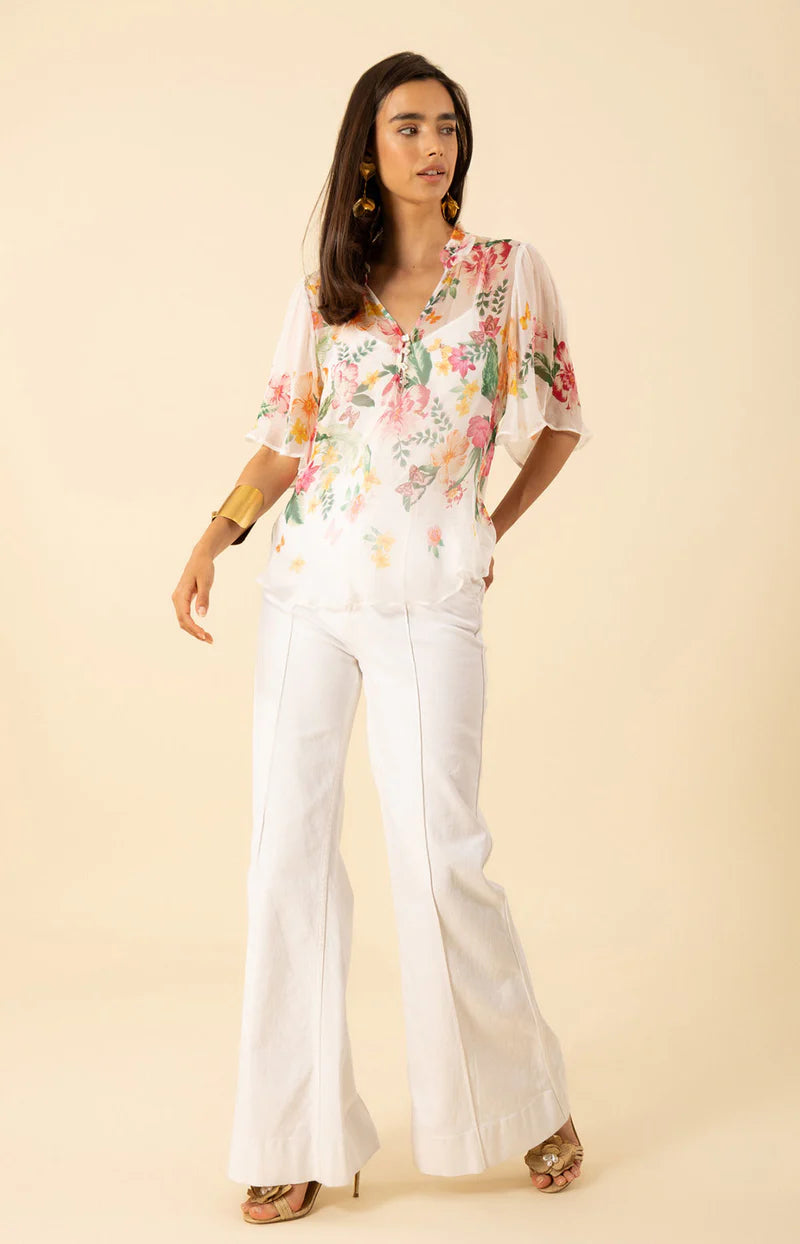Noemi Crinkle Chiffon Top