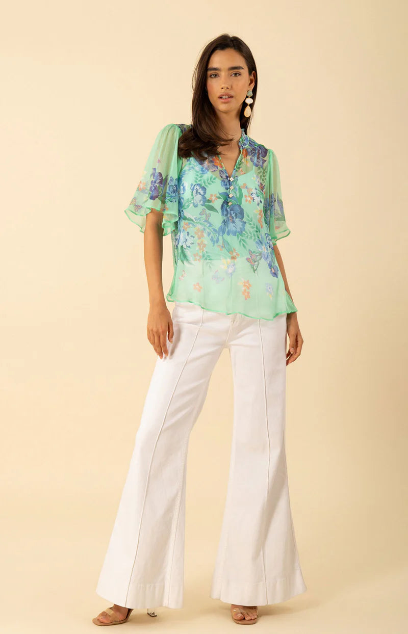 Noemi Crinkle Chiffon Top
