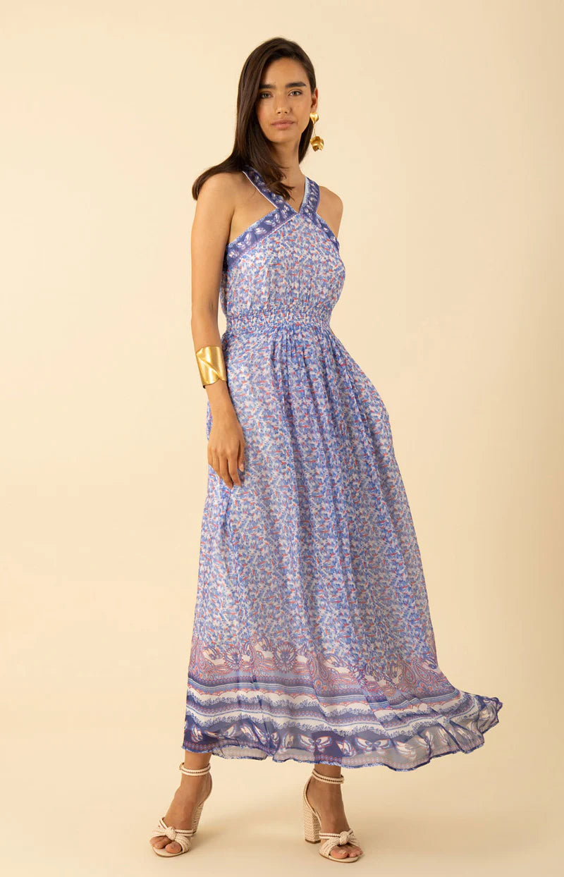 Janiya Chiffon Maxi Dress XS / NAV