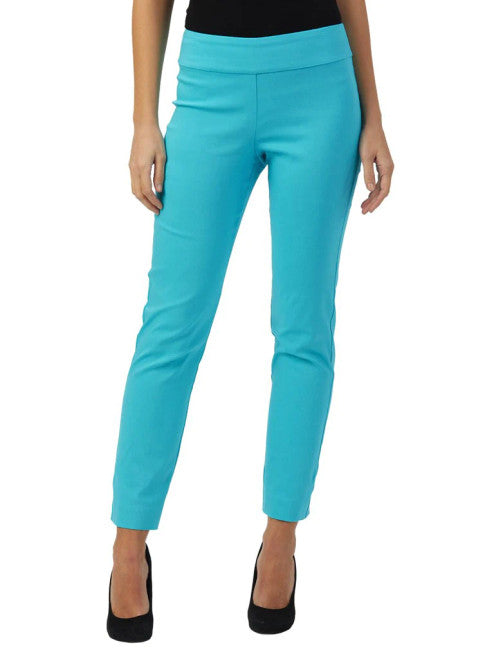 Pull-On Ankle Pants - Turquoise