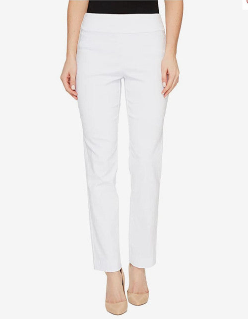 Pull-On Ankle Pants - White