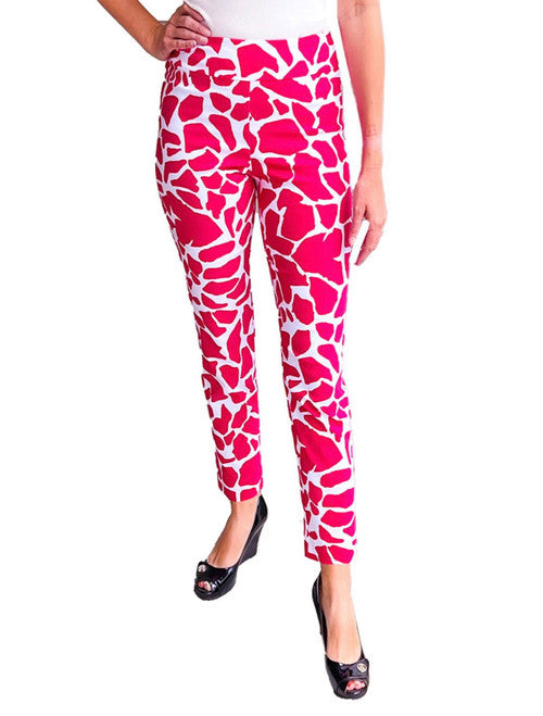 Pull-On Ankle Pants - Pink Rock