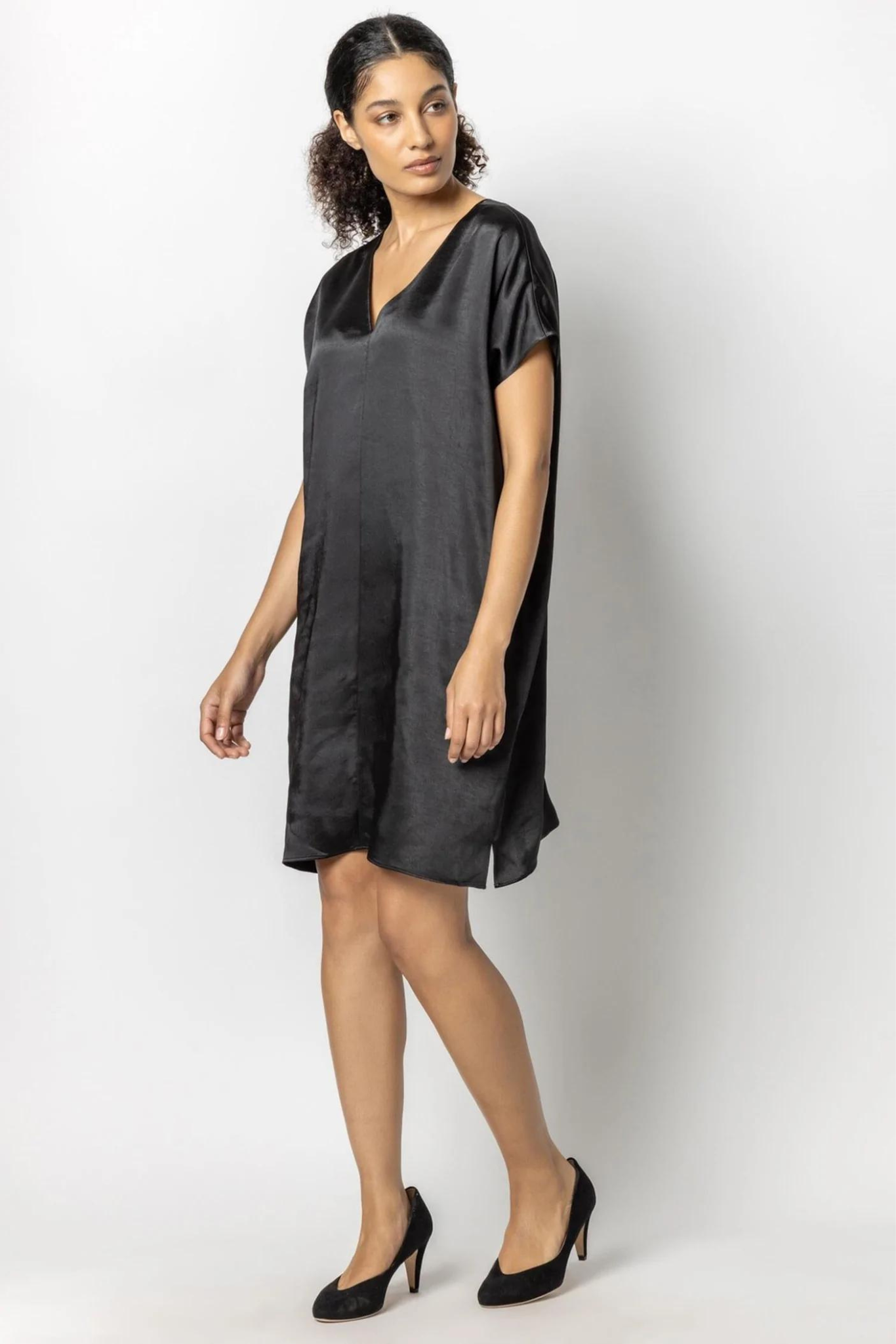 Double V-Neck Dress